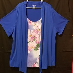 White stang knit top